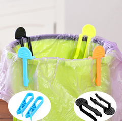 Kẹp thùng rác cố định chống tuột nhiều màu kẹp túi đựng rác kẹp bên thùng rác A1143