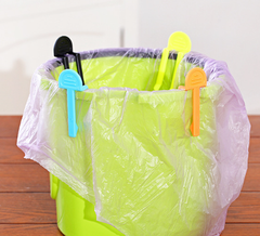 Kẹp thùng rác cố định chống tuột nhiều màu kẹp túi đựng rác kẹp bên thùng rác A1143