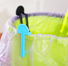 Kẹp thùng rác cố định chống tuột nhiều màu kẹp túi đựng rác kẹp bên thùng rác A1143