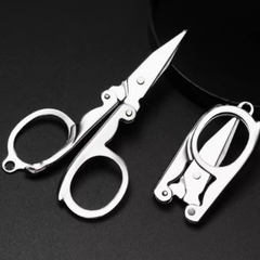 Kéo gấp inox kéo nhỏ du lịch kéo cắt móng tay câu cá kéo cắt dây gấp mini cầm tay A1156