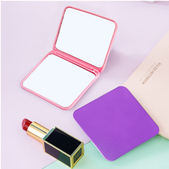 Gương vuông trang điểm mini cầm tay, gương trang điểm công chúa cầm tay có thể gập lại A1213