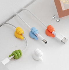 Sét 10 Móc treo dán tường ngón tay cái treo dây cáp điện đa năng, móc dán tường sáng tạo treo vật dụng A1226-SET10C