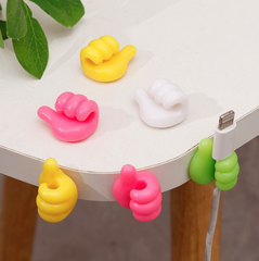 Sét 10 Móc treo dán tường ngón tay cái treo dây cáp điện đa năng, móc dán tường sáng tạo treo vật dụng A1226-SET10C