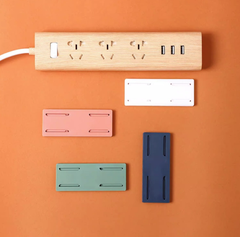 Giá trượt đỡ ổ cắm điện gắn tường không cần đục lỗ, giá đỡ lưu trữ tại nhà thông minh A1234