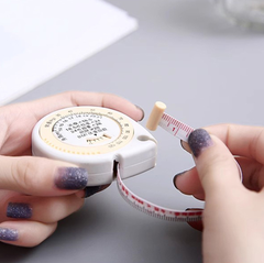 Thước dây đo sức khỏe BMI thước dây cầm tay đo vòng eo mini hình giọt nước A1237