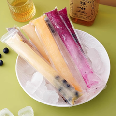 Túi đựng kem que dùng 1 lần, túi đựng đá bàođựng thạch trái cây trong suốt tự dán kín A1244