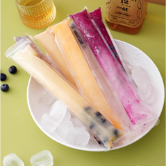 Túi đựng kem que dùng 1 lần, túi đựng đá bàođựng thạch trái cây trong suốt tự dán kín A1244