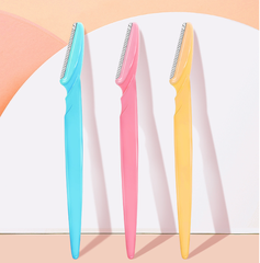 Bộ 3 dao cạo lông mày tay cầm thẳng an toàn chống trầy xước A1245