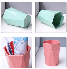 cốc nhựa kim cương đánh răng, cốc nhựa đựng bàn chải đánh răng A1651