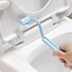 Bàn chải cong vệ sinh hình chữ V cán dài bàn chải vệ sinh góc toilet bồn rửa chén sàn nhà A1712