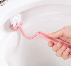 Bàn chải cong vệ sinh hình chữ V cán dài bàn chải vệ sinh góc toilet bồn rửa chén sàn nhà A1712