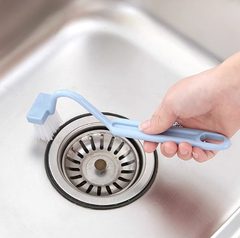 Bàn chải cong vệ sinh hình chữ V cán dài bàn chải vệ sinh góc toilet bồn rửa chén sàn nhà A1712