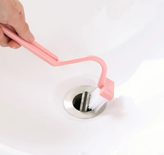 Bàn chải cong vệ sinh hình chữ V cán dài bàn chải vệ sinh góc toilet bồn rửa chén sàn nhà A1712