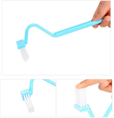 Bàn chải cong vệ sinh hình chữ V cán dài bàn chải vệ sinh góc toilet bồn rửa chén sàn nhà A1712