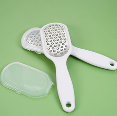 Dụng cụ mài gót chân inox tay cầm dài chà gót chân loại bỏ tế bào chết da khô nứt nẻ mềm mại A1753