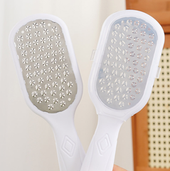 Dụng cụ mài gót chân inox tay cầm dài chà gót chân loại bỏ tế bào chết da khô nứt nẻ mềm mại A1753