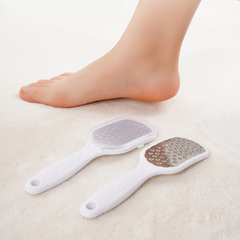 Dụng cụ mài gót chân inox tay cầm dài chà gót chân loại bỏ tế bào chết da khô nứt nẻ mềm mại A1753