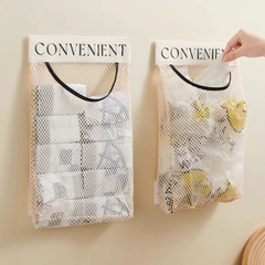 Túi lưới đựng đồ dán tường nhà bếp Velcro túi lưu trữ đựng đồ lót túi treo tất vớ cửa tủ quần áo A1861