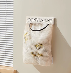 Túi lưới đựng đồ dán tường nhà bếp Velcro túi lưu trữ đựng đồ lót túi treo tất vớ cửa tủ quần áo A1861