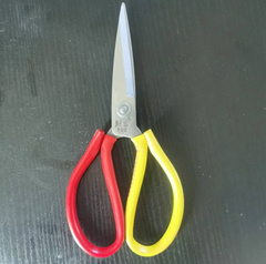 Kéo thép không gỉ hai màu Vàng đỏ cho nhà bếp gia đình kéo cắt vải cắt giấy đóng gói cắt băng keo A2412