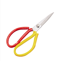 Kéo thép không gỉ hai màu Vàng đỏ cho nhà bếp gia đình kéo cắt vải cắt giấy đóng gói cắt băng keo A2412