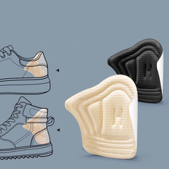 Miếng dán gót giày chống mài mòn, miếng đệm gót giày thể thao chống rộng có thể thay đổi kích cỡ A2524