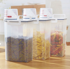Hộp đựng đựng gạo ngũ cốc đựng hạt nhà bếp bằng nhựa trong suốt đựng thực phẩm dạng hạt A2952