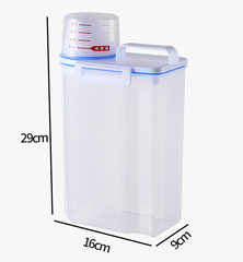 Hộp đựng đựng gạo ngũ cốc đựng hạt nhà bếp bằng nhựa trong suốt đựng thực phẩm dạng hạt A2952