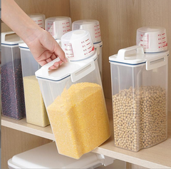 Hộp đựng đựng gạo ngũ cốc đựng hạt nhà bếp bằng nhựa trong suốt đựng thực phẩm dạng hạt A2952
