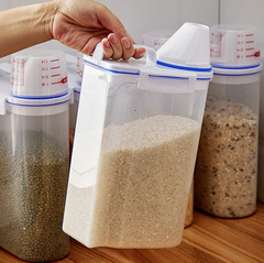 Hộp đựng đựng gạo ngũ cốc đựng hạt nhà bếp bằng nhựa trong suốt đựng thực phẩm dạng hạt A2952