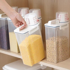 Hộp đựng đựng gạo ngũ cốc đựng hạt nhà bếp bằng nhựa trong suốt đựng thực phẩm dạng hạt A2952