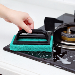 Bàn chải bọt biển vệ sinh bồn rửa nhà bếp có tay cầm, bàn chà cọ nồi lau chùi nhà bếp nhà tắm A3724
