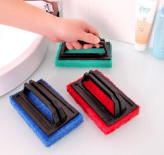 Bàn chải bọt biển vệ sinh bồn rửa nhà bếp có tay cầm, bàn chà cọ nồi lau chùi nhà bếp nhà tắm A3724