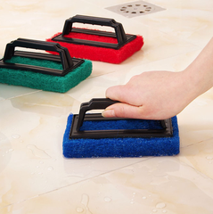 Bàn chải bọt biển vệ sinh bồn rửa nhà bếp có tay cầm, bàn chà cọ nồi lau chùi nhà bếp nhà tắm A3724