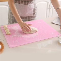 Thảm nhào bột silicon có vạch chia độ, thớt chống trượt và chống dính làm bánh tấm lót chống dính A3734
