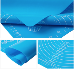 Thảm nhào bột silicon có vạch chia độ, thớt chống trượt và chống dính làm bánh tấm lót chống dính A3734