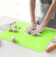 Thảm nhào bột silicon có vạch chia độ, thớt chống trượt và chống dính làm bánh tấm lót chống dính A3734