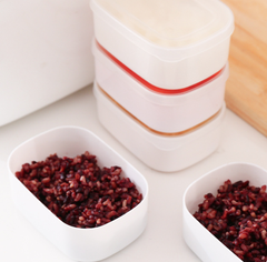 Hộp đựng thức ăn gia đình kiểu Nhật hộp đựng thức ăn trưa có nắp đậy, Hộp Chia đồ ăn bỏ tủ lạnh A4912