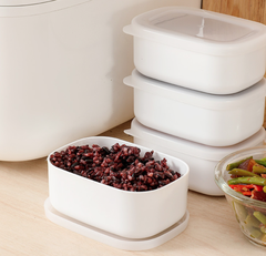 Hộp đựng thức ăn gia đình kiểu Nhật hộp đựng thức ăn trưa có nắp đậy, Hộp Chia đồ ăn bỏ tủ lạnh A4912