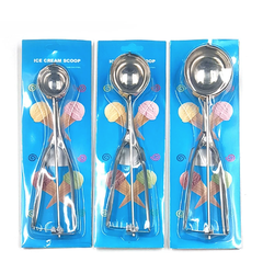 Dụng cụ múc kem Múc trái cây bằng inox muỗng múc kem chuyên dụng muỗng múc trái cây hình tròn A4913