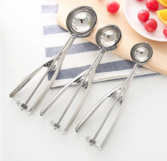 Dụng cụ múc kem Múc trái cây bằng inox muỗng múc kem chuyên dụng muỗng múc trái cây hình tròn A4913