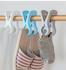 Kẹp đôi phơi quần áo chăn ga chống gió lớn kẹp nhựa kẹp quần áo kẹp ga trải giường gấu bông sấy khô A5013