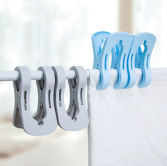 Kẹp đôi phơi quần áo chăn ga chống gió lớn kẹp nhựa kẹp quần áo kẹp ga trải giường gấu bông sấy khô A5013