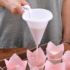 Dụng cụ chia bột bánh cầm tay, tách kem sô cô la, phễu nhọn chia bột phụ kiện làm bánh L0942