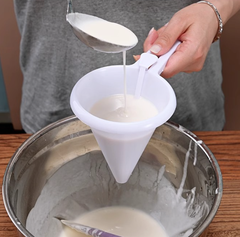 Dụng cụ chia bột bánh cầm tay, tách kem sô cô la, phễu nhọn chia bột phụ kiện làm bánh L0942