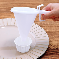 Dụng cụ chia bột bánh cầm tay, tách kem sô cô la, phễu nhọn chia bột phụ kiện làm bánh L0942