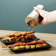 Lọ rắc gia vị nướng hạt tiêu rắc bột ớt hạt mè bằng thép không gỉ, hũ đựng muối gia vị đựng tăm L1011/L1012