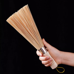 Bàn chải cọ xoong nồi sợi tre tự nhiên chổi cọ vệ sinh nồi chén bát nhà bếp cọ rửa sợi tre đa năng L1014