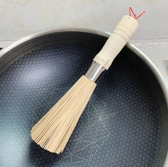 Bàn chải cọ xoong nồi sợi tre tự nhiên chổi cọ vệ sinh nồi chén bát nhà bếp cọ rửa sợi tre đa năng L1014