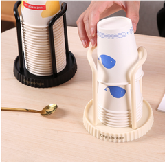Giá để cốc giấy dùng 1 lần để bàn, Khay để cốc giấy cạnh bình nước uống cửa hàng quán ăn tiệm Spa L1022